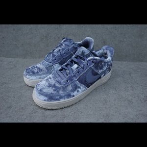 light blue velvet air force 1